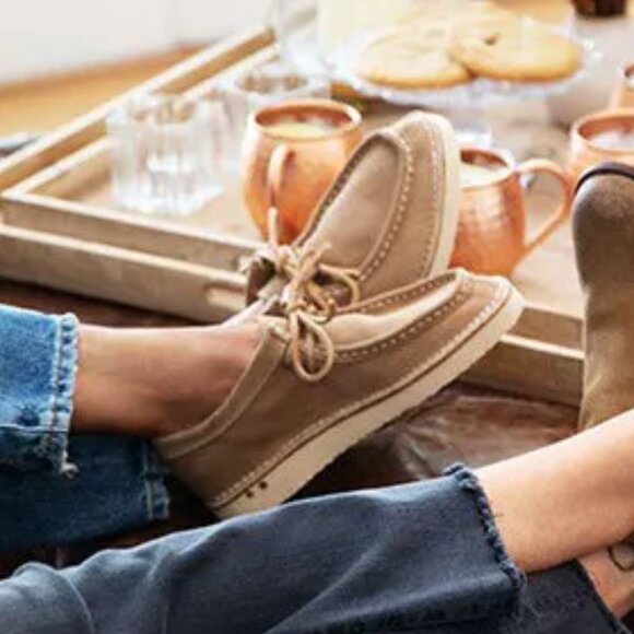 NEW Beeks Towhee Leather Booties Stone for women 1065mn - Picture 2 of 12